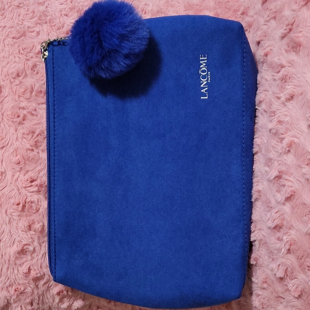 Lancome makeup  bag royal blue